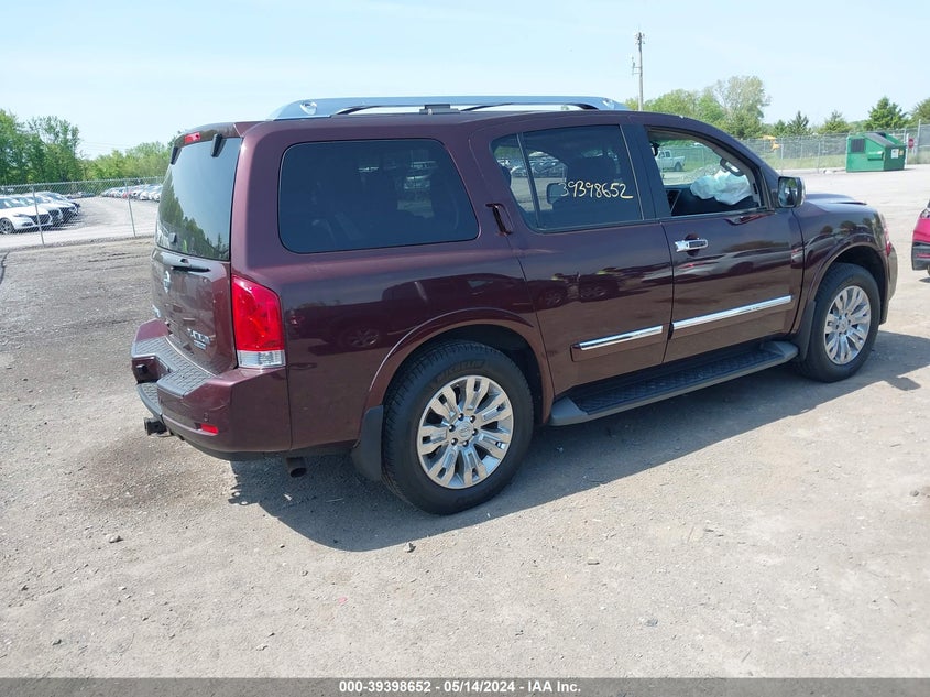 2015 Nissan Armada Platinum VIN: 5N1BA0NE2FN621712 Lot: 39398652