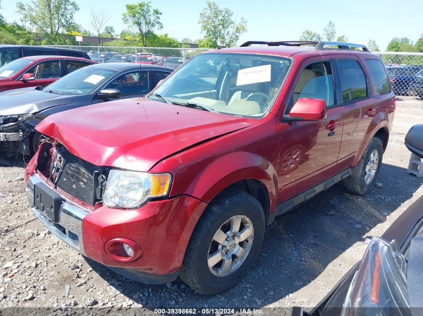 2012 Ford Escape Limited VIN: 1FMCU0E7XCK893321 Lot: 39398662