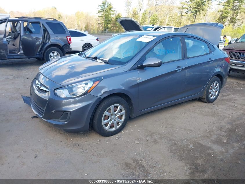 2014 Hyundai Accent Gls VIN: KMHCT4AE6EU744607 Lot: 39398663