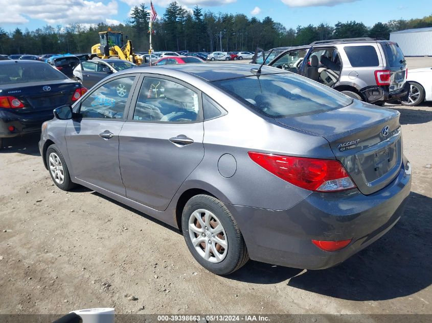 2014 Hyundai Accent Gls VIN: KMHCT4AE6EU744607 Lot: 39398663