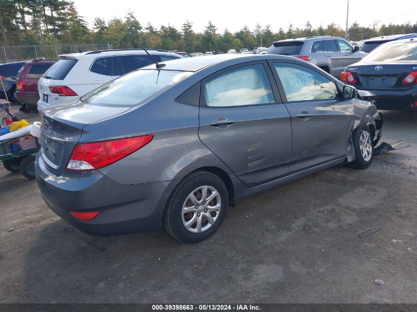 2014 Hyundai Accent Gls VIN: KMHCT4AE6EU744607 Lot: 39398663