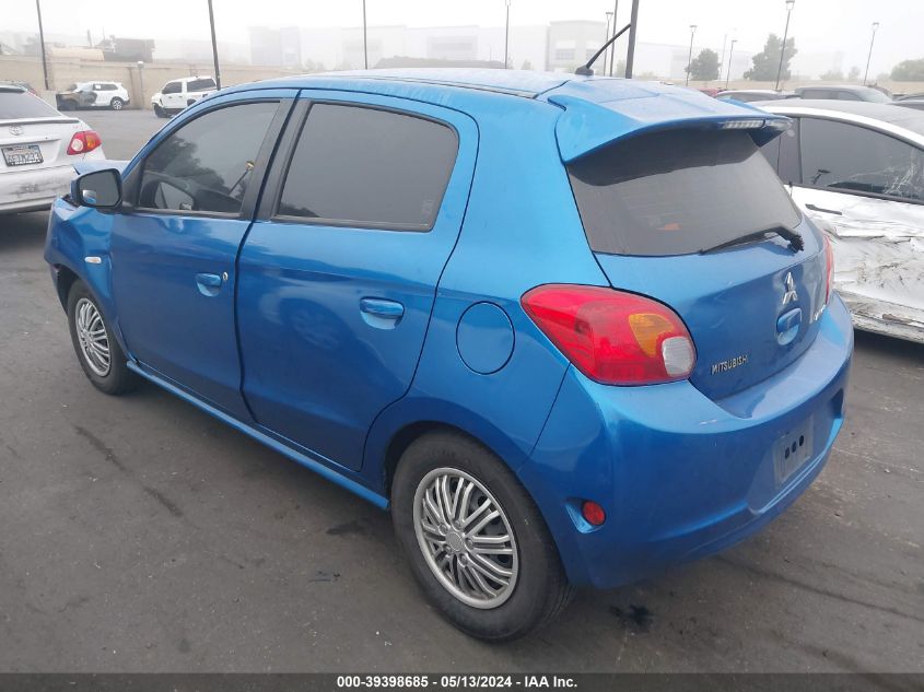 2015 Mitsubishi Mirage De/Rf VIN: ML32A3HJXFH009905 Lot: 39398685