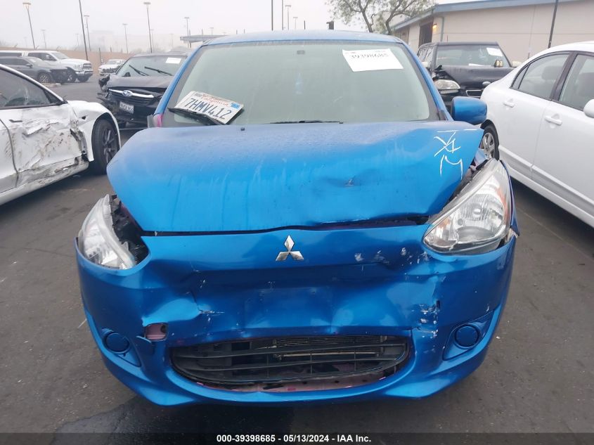 2015 Mitsubishi Mirage De/Rf VIN: ML32A3HJXFH009905 Lot: 39398685