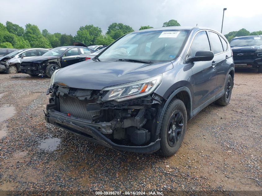 2016 Honda Cr-V Lx VIN: 2HKRM3H36GH505842 Lot: 39398707