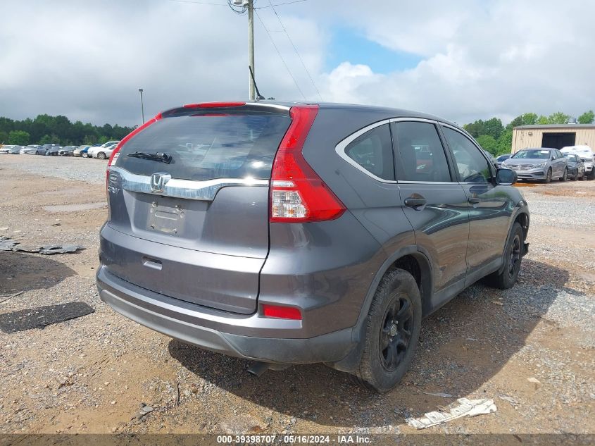 2016 Honda Cr-V Lx VIN: 2HKRM3H36GH505842 Lot: 39398707