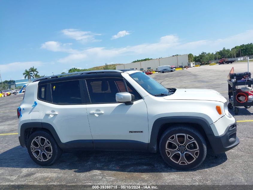 2017 Jeep Renegade Limited Fwd VIN: ZACCJADB5HPG10719 Lot: 39398715