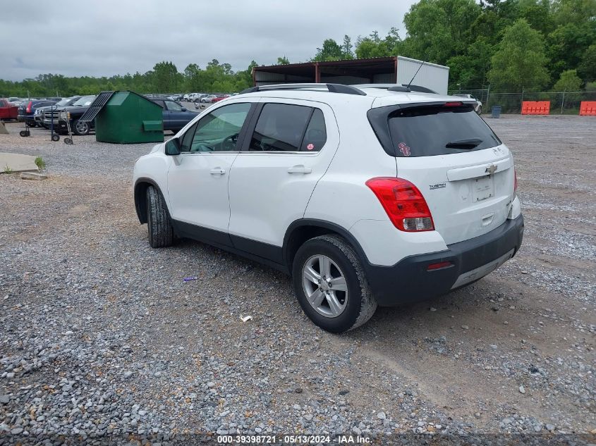 2016 Chevrolet Trax Lt VIN: KL7CJLSBXGB757400 Lot: 39398721