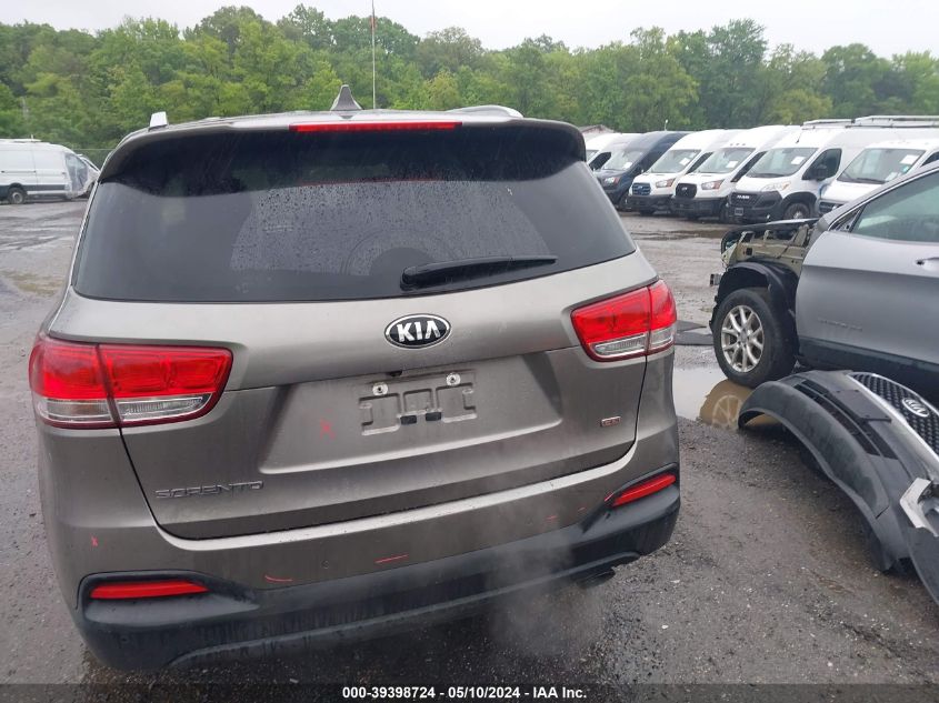 2017 Kia Sorento 2.4L Lx VIN: 5XYPGDA36HG297422 Lot: 39398724