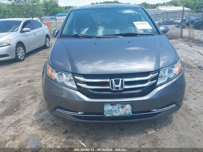 2016 Honda Odyssey Ex-L VIN: 5FNRL5H69GB136224 Lot: 39398732