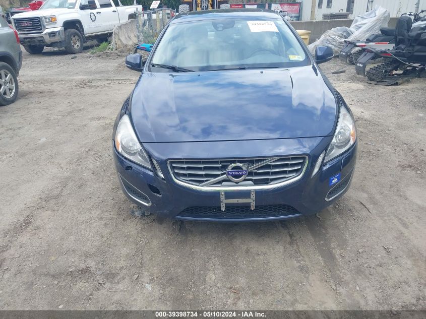 2013 Volvo S60 T5/T5 Platinum/T5 Premier/T5 Premier Plus VIN: YV1612FHXD1216447 Lot: 39398734