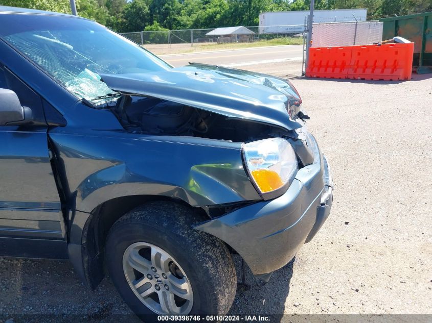 2004 Honda Pilot Ex-L VIN: 5FNYF18574B005081 Lot: 39398746