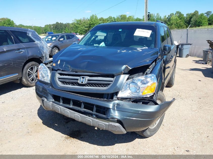 2004 Honda Pilot Ex-L VIN: 5FNYF18574B005081 Lot: 39398746
