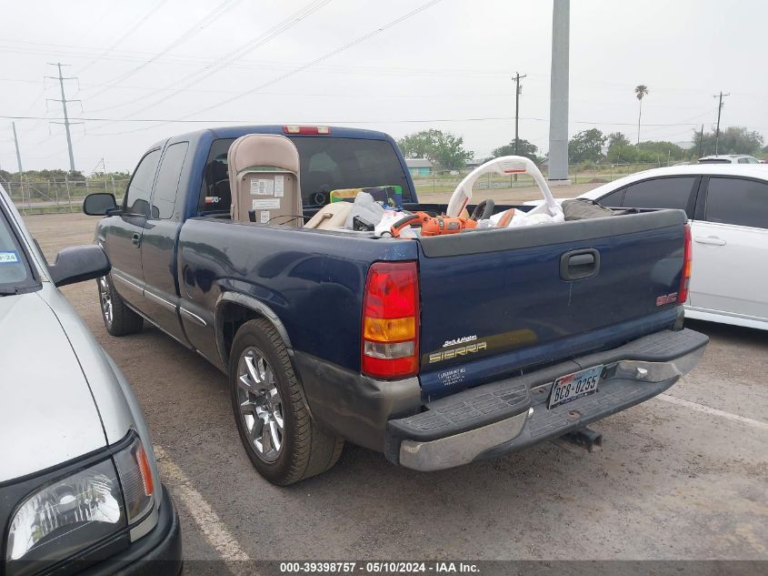 1999 GMC Sierra 1500 Sle VIN: 2GTEC19T6X1557803 Lot: 39398757