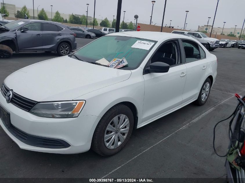 2014 Volkswagen Jetta S VIN: 3VW2K7AJ5EM275139 Lot: 39398767