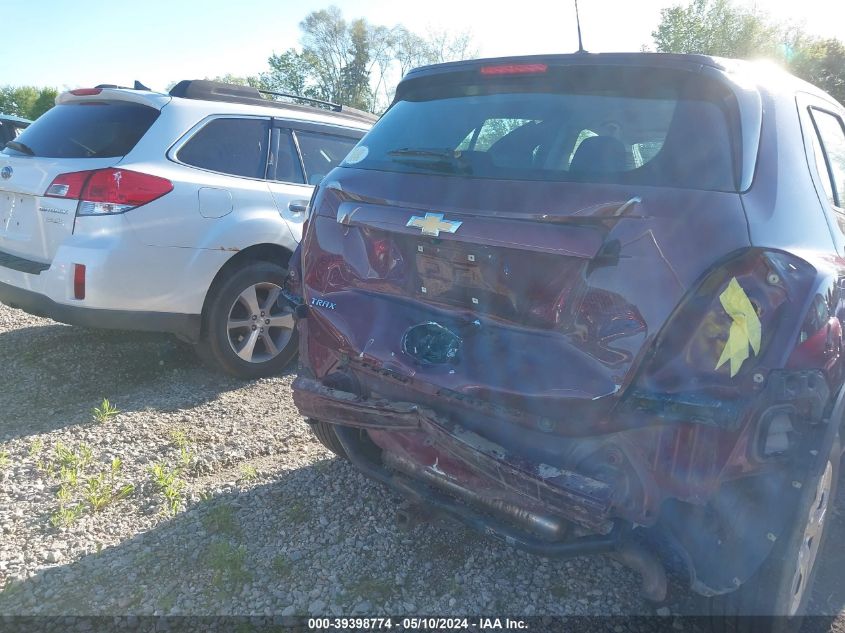 2017 Chevrolet Trax Ls VIN: 3GNCJKSB1HL260367 Lot: 39398774