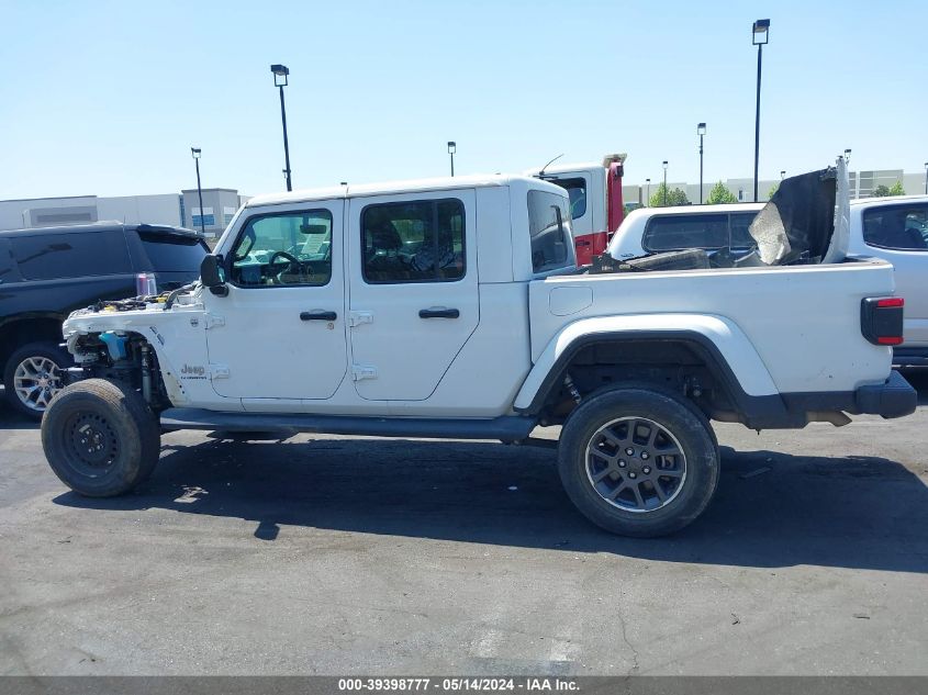 2021 Jeep Gladiator Overland 4X4 VIN: 1C6HJTFG5ML516839 Lot: 39398777