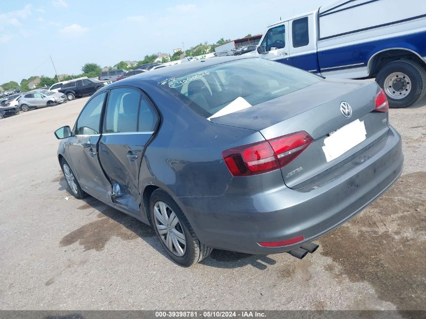 2017 Volkswagen Jetta 1.4T S VIN: 3VW167AJ6HM333926 Lot: 39398781