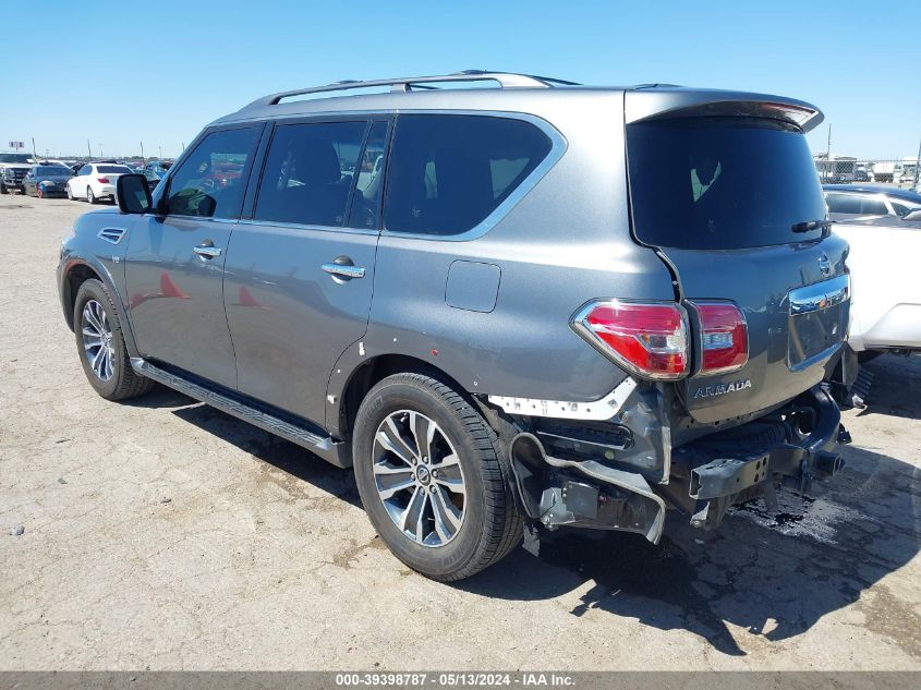 2017 Nissan Armada Sl VIN: JN8AY2ND4H9009493 Lot: 39398787