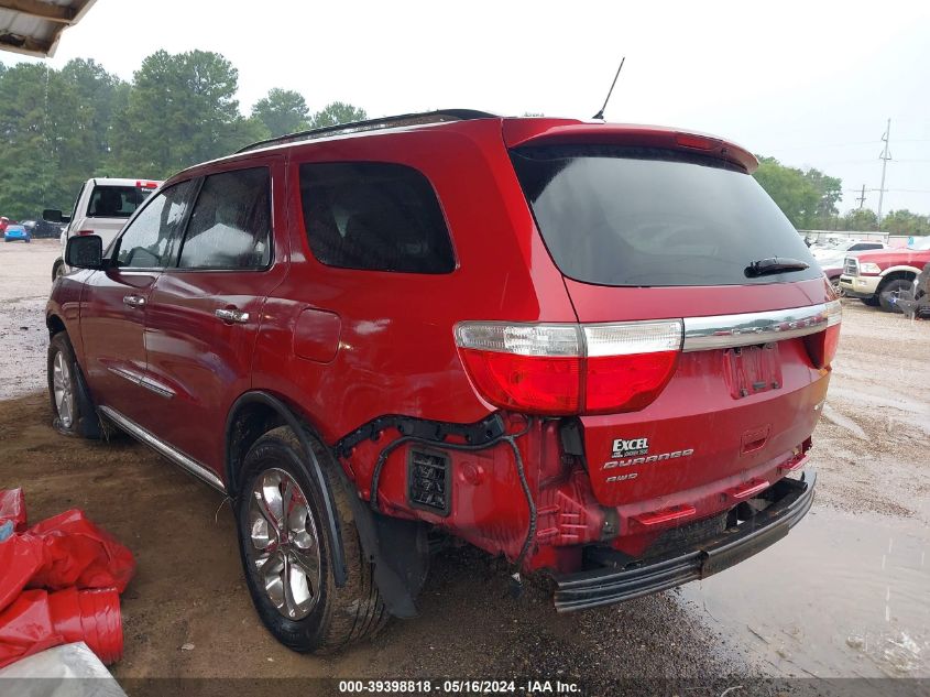 2013 Dodge Durango Crew VIN: 1C4RDJDG7DC527840 Lot: 39398818