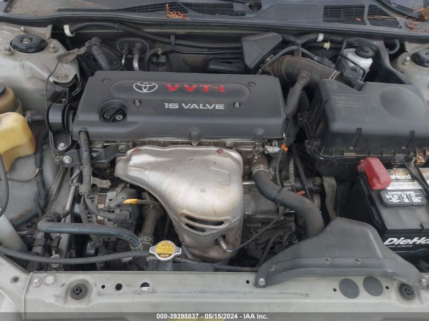 2004 Toyota Camry Le VIN: JTDBE32K740254689 Lot: 39398837