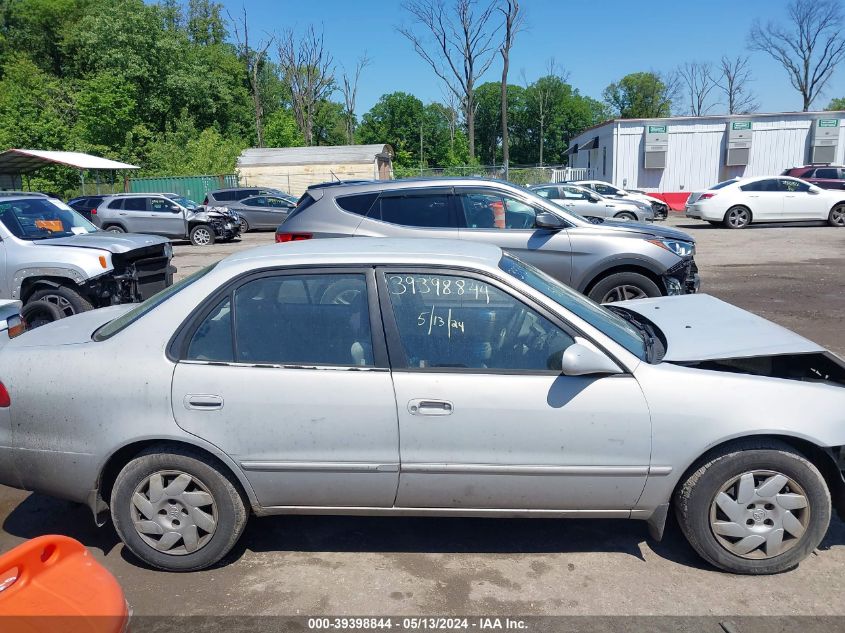 2002 Toyota Corolla Le VIN: 2T1BR12E42C581749 Lot: 39398844