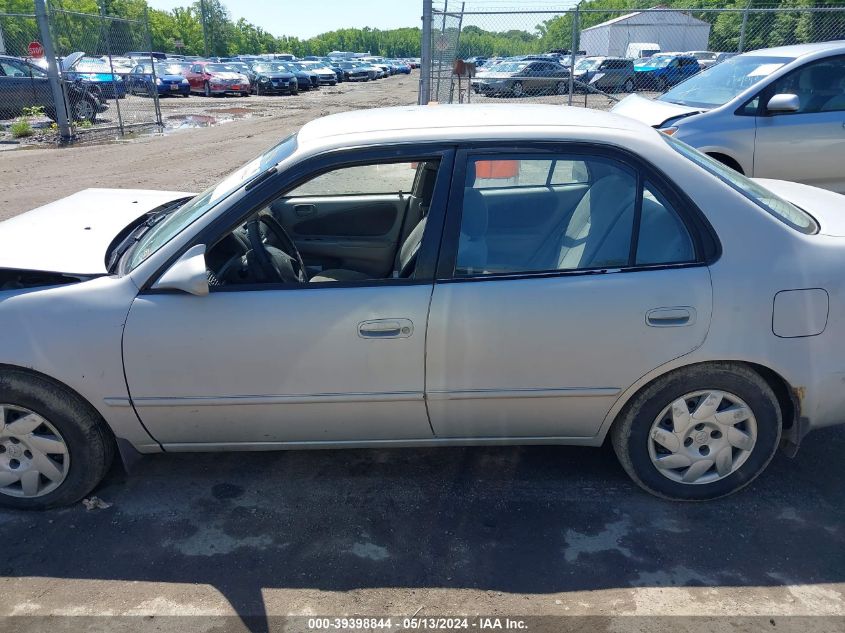 2002 Toyota Corolla Le VIN: 2T1BR12E42C581749 Lot: 39398844