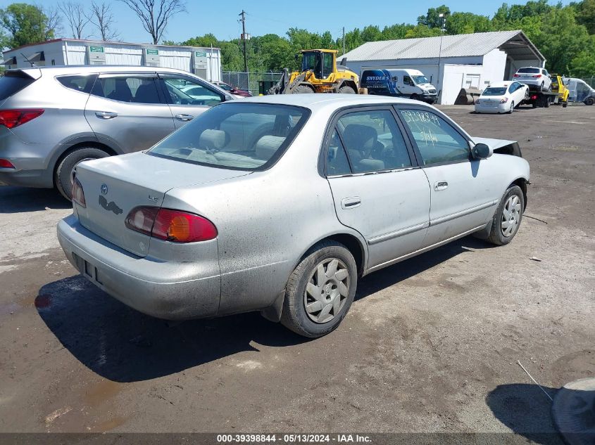 2002 Toyota Corolla Le VIN: 2T1BR12E42C581749 Lot: 39398844