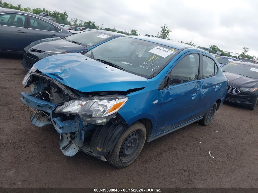 2022 MITSUBISHI MIRAGE 1.2L I3   N(VIN: ML32FUFJ0NHF06375
