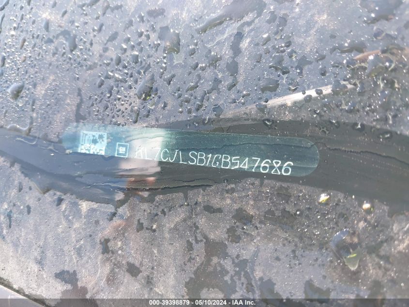 2016 Chevrolet Trax Lt VIN: KL7CJLSB1GB547686 Lot: 39398879