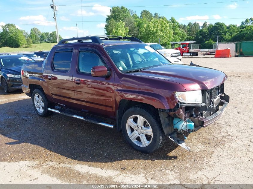 2012 Honda Ridgeline Rtl VIN: 5FPYK1F56CB457804 Lot: 39398881