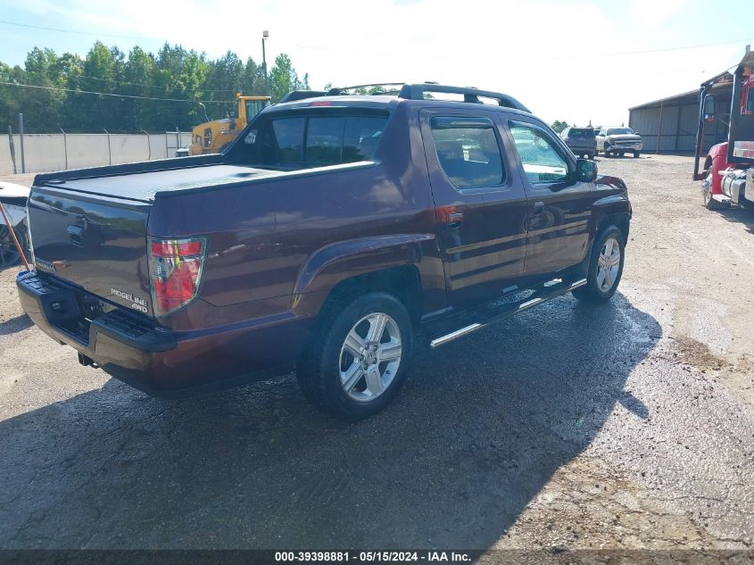 2012 Honda Ridgeline Rtl VIN: 5FPYK1F56CB457804 Lot: 39398881