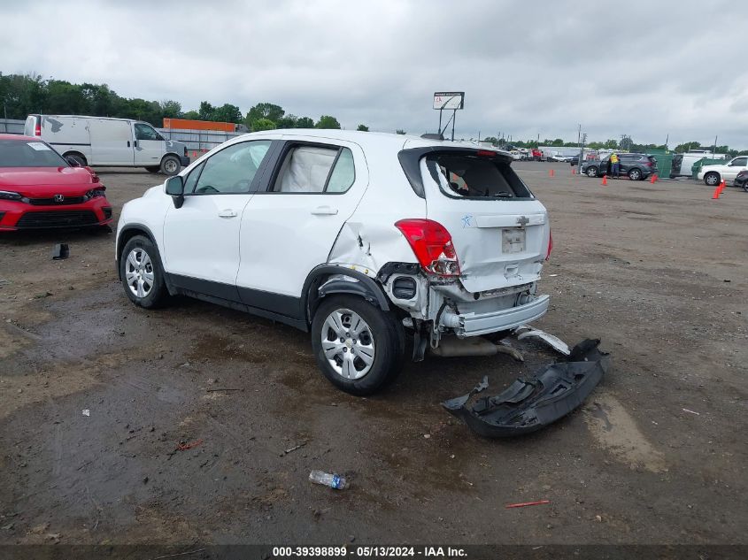 2016 Chevrolet Trax 1Ls VIN: KL7CJKSB7GB517540 Lot: 39398899