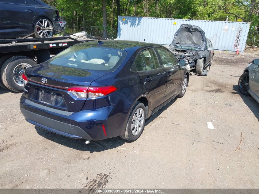 2020 Toyota Corolla Le VIN: JTDEPRAE6LJ091029 Lot: 39398901