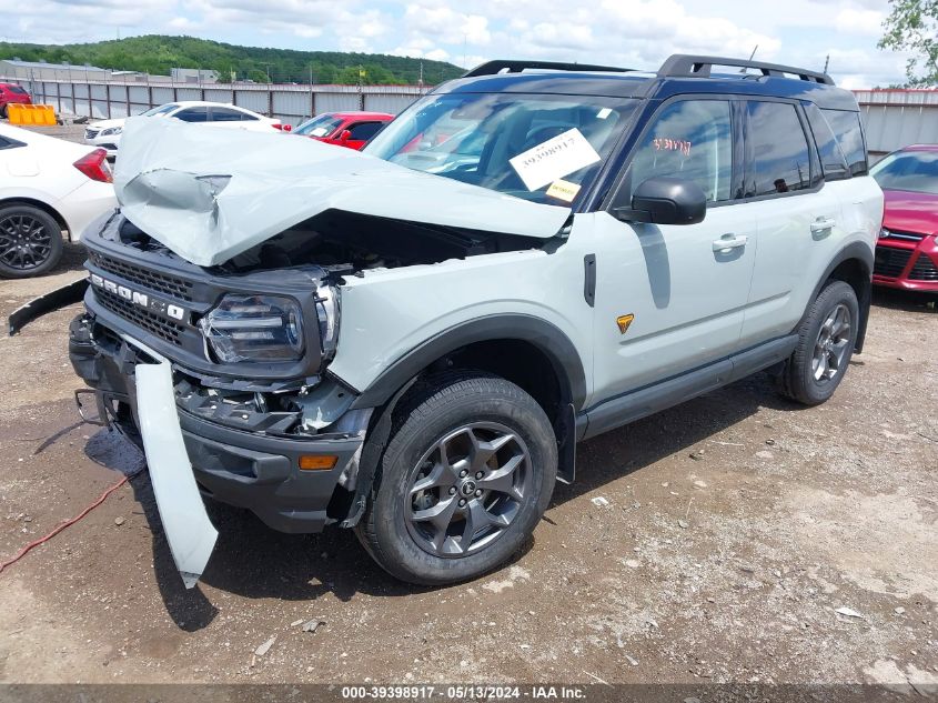 2021 Ford Bronco Sport Badlands VIN: 3FMCR9D93MRA88852 Lot: 39398917