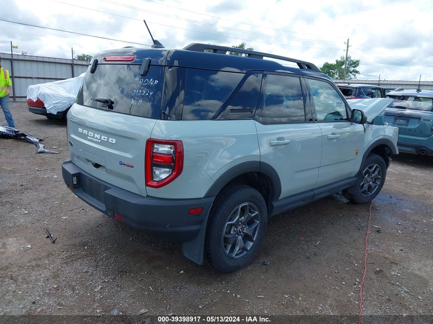 2021 Ford Bronco Sport Badlands VIN: 3FMCR9D93MRA88852 Lot: 39398917