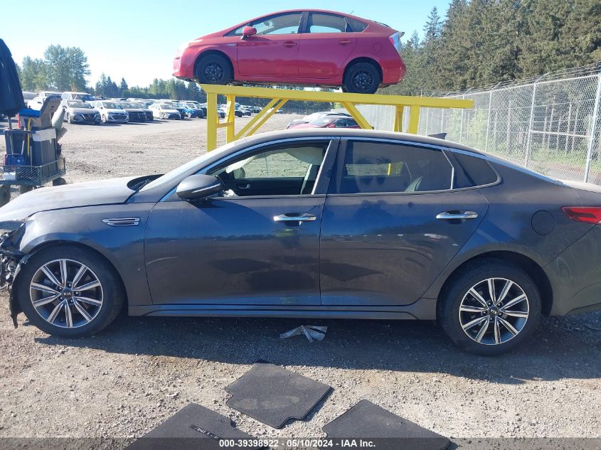 2019 Kia Optima Ex VIN: 5XXGU4L12KG286787 Lot: 39398922