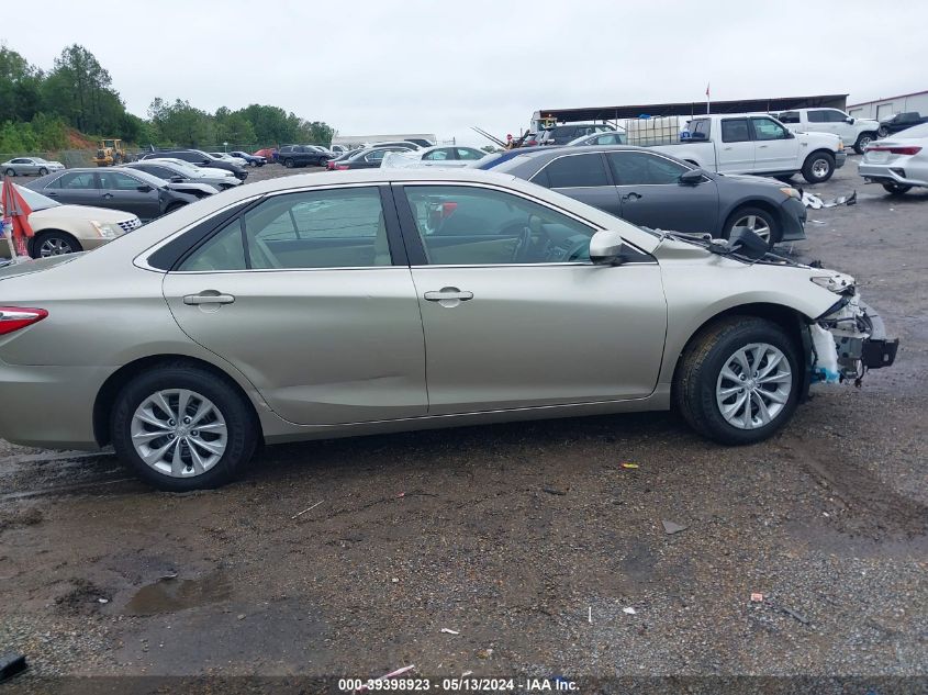 2015 Toyota Camry Le VIN: 4T4BF1FK1FR490554 Lot: 39398923