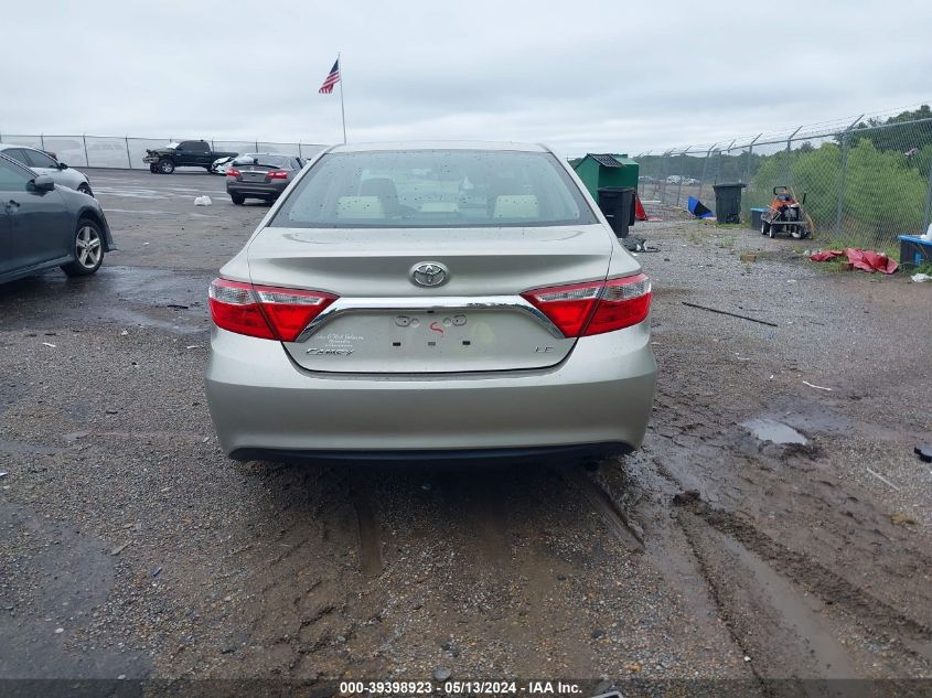 2015 Toyota Camry Le VIN: 4T4BF1FK1FR490554 Lot: 39398923