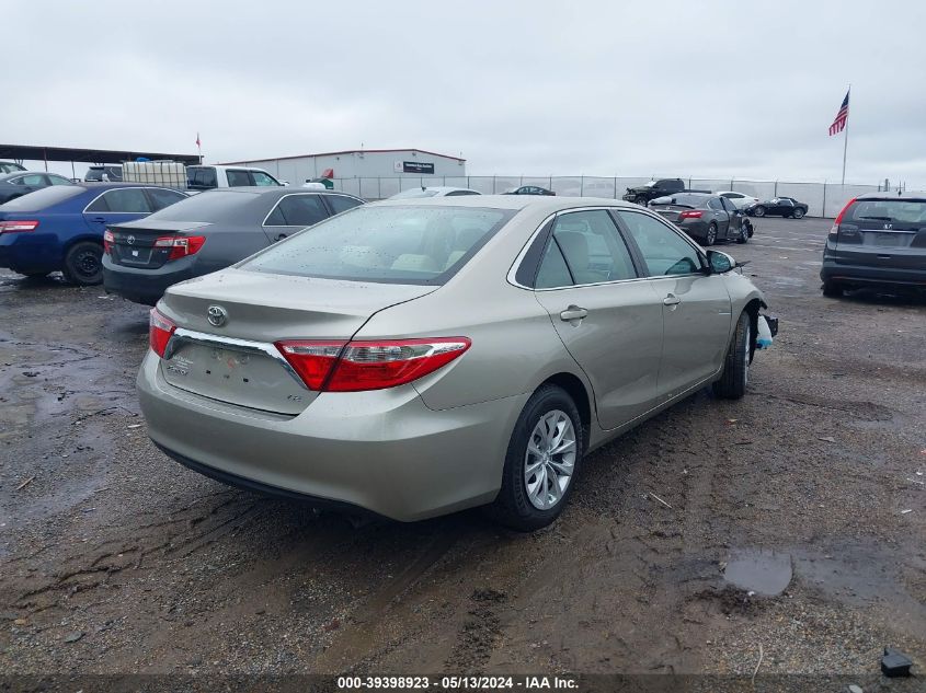 2015 Toyota Camry Le VIN: 4T4BF1FK1FR490554 Lot: 39398923