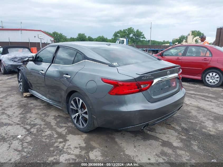 2016 Nissan Maxima 3.5 Sv VIN: 1N4AA6AP3GC448604 Lot: 39398954