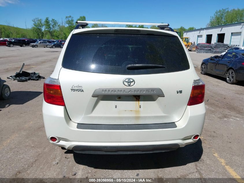 2008 Toyota Highlander VIN: JTEDS41A182015242 Lot: 39398955