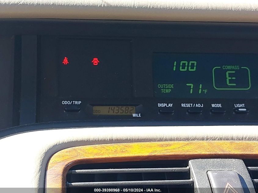 2002 Toyota Avalon Xls VIN: 4T1BF28B62U221716 Lot: 39398968