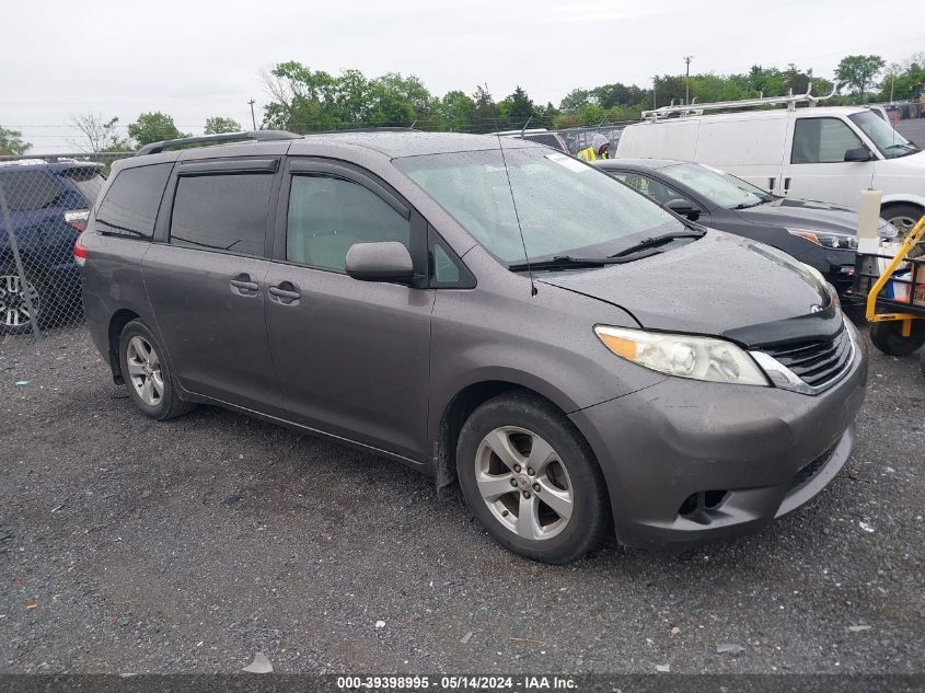 2011 Toyota Sienna Le V6/Le V6 Auto Access Seat VIN: 5TDKK3DC3BS073291 Lot: 39398995