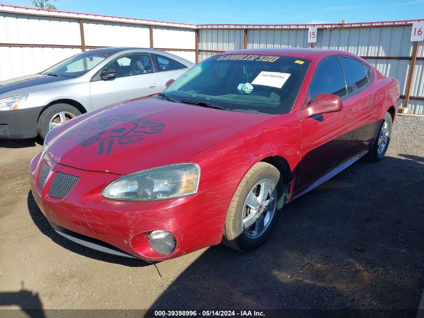 2006 Pontiac Grand Prix VIN: 2G2WP552661206485 Lot: 39398996