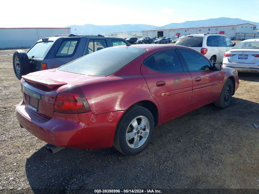 2006 Pontiac Grand Prix VIN: 2G2WP552661206485 Lot: 39398996