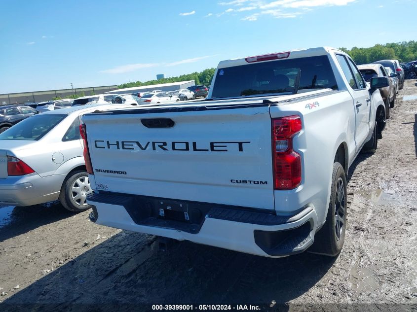 2022 Chevrolet Silverado 1500 4Wd Standard Bed Custom VIN: 3GCPDBEK5NG606793 Lot: 39399001