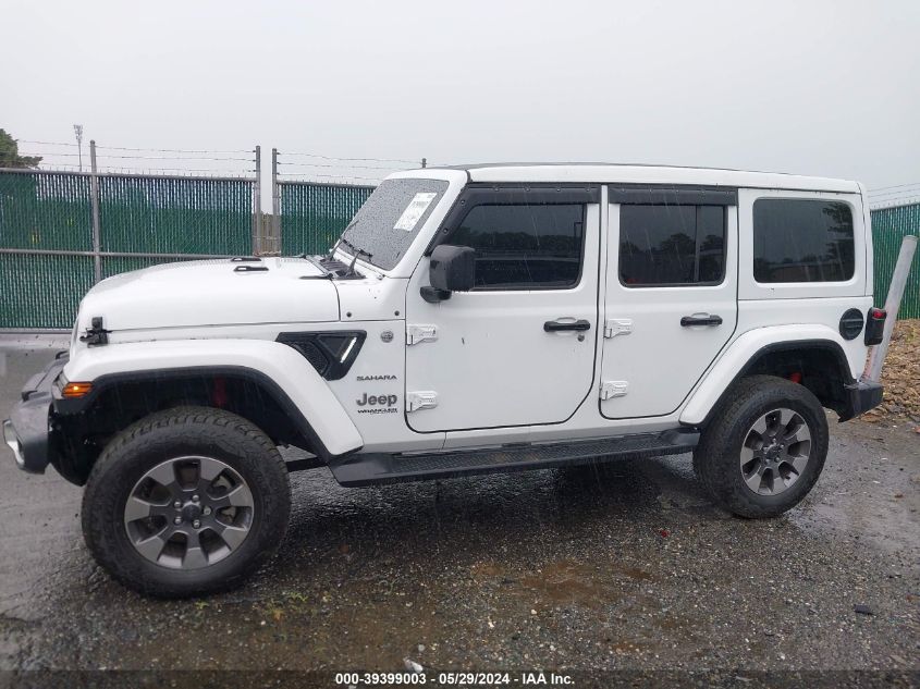 2020 Jeep Wrangler Unlimited Sahara 4X4 VIN: 1C4HJXEG1LW121393 Lot: 39399003