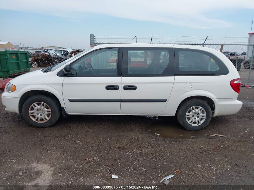 2005 Dodge Grand Caravan Se VIN: 1D4GP24R35B227373 Lot: 39399075