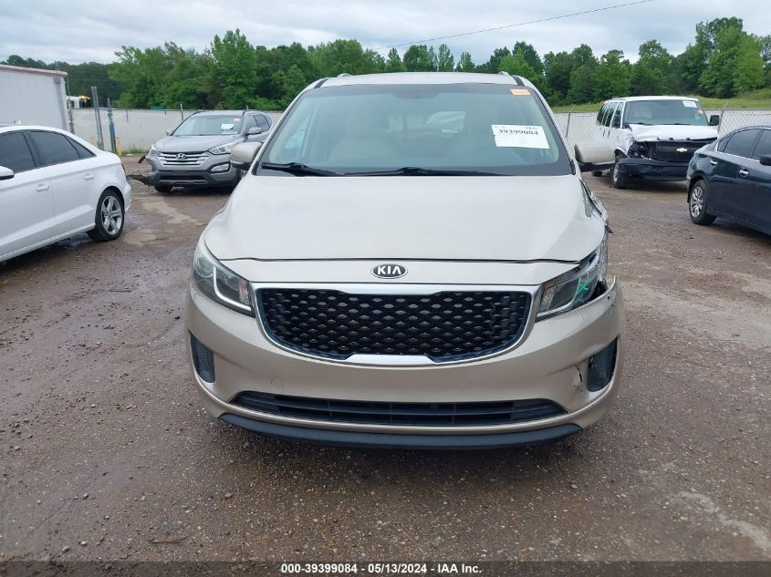 2015 Kia Sedona Lx VIN: KNDMB5C1XF6075467 Lot: 39399084