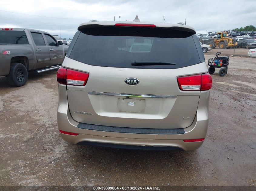 2015 Kia Sedona Lx VIN: KNDMB5C1XF6075467 Lot: 39399084